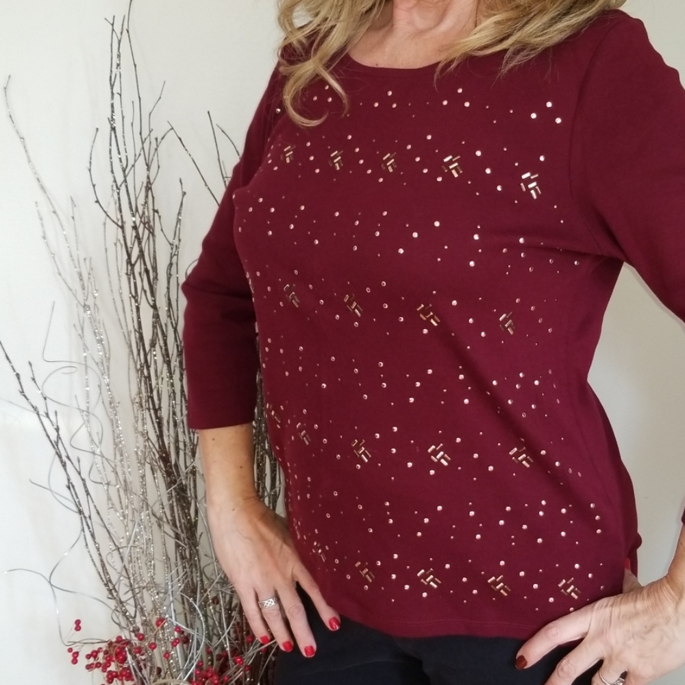Rafaella embellished top